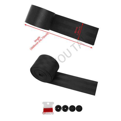 Auto Parts Seat Belt Colorful Safety Belt, Modified Safety Belt 4.8CM Wide, Universal Car Accessory