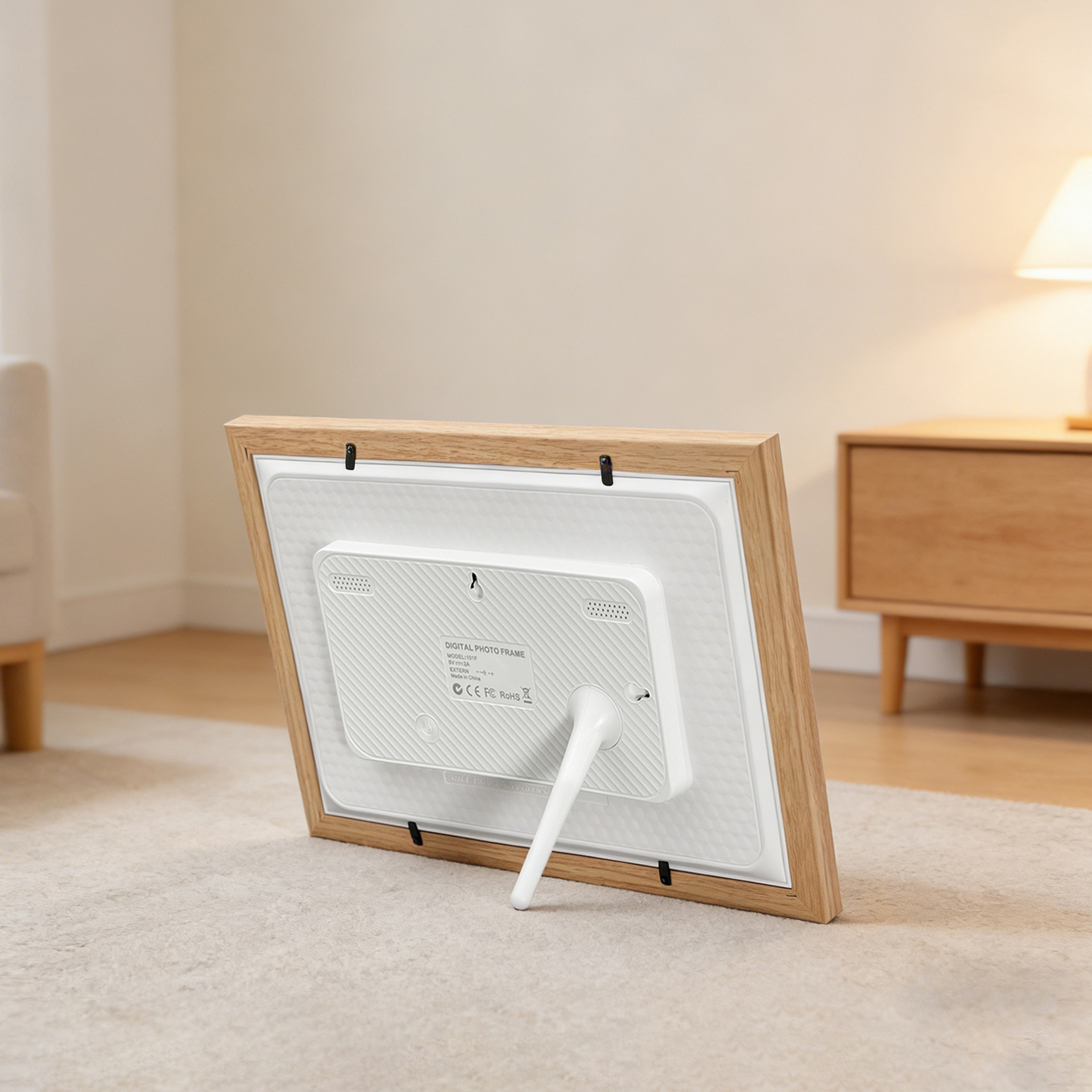 26新型 10.1inchFrameo デジタルフォトフレーム WiFi対応モバイルアプリで写真を送信、高画質の写真や動画を再生