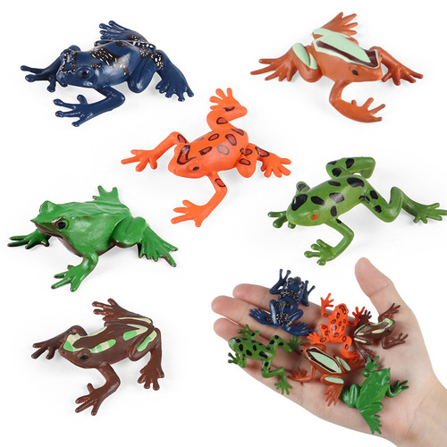 Simulated mini insect frog animal model bullfrog tree frog poison dart frog frog toad toad children's toys