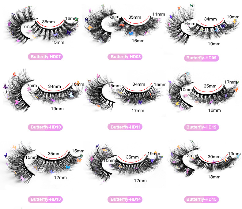 Fashion New Butterfly Multi-layer Thick Cross Artificial Mink Hair False Eyelashes display picture 6
