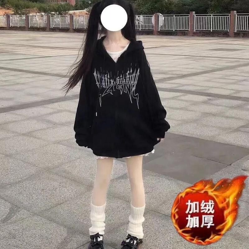 2023 heavy couple Men's little devil hooded sweater with horn women's winter velvet thick cardigan top coat with small tail 2023 heavy couple Men's little devil hooded sweater with horn women's winter velvet thick cardigan top coat with small tail