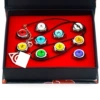 Ring, set, pendant, necklace, box, 10 pieces