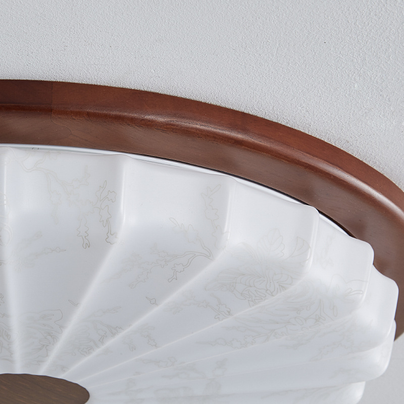 [Estrictamente seleccionado] Dormitorio principal de estilo antiguo 2025 Nuevo patrón Retro redondo techo protección ocular Lámparas Zhongshan de espectro completo