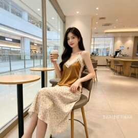 明星同款法式复古蕾丝拼接花边内搭上衣女夏季性感吊带背心