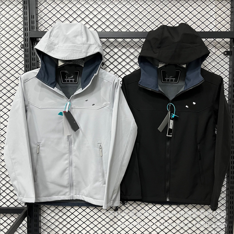 Popular Hooded Spring and Autumn Soft Shell Jacket Thin Velvet Jacket Windproof and Waterproof Outdoor Casual Jacket for Men and Women Autumn and Winter Popular Hooded Spring and Autumn Soft Shell Jacket Thin Velvet Jacket Windproof and Waterproof Outdoor Casual Jacket for Men and Women Autumn and Winter