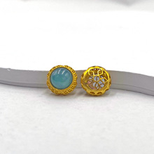 ��Ȼ���S925�y�Ʒ����ŷ��ֹ�diy�Ƕ��������ƽ�����ִ����