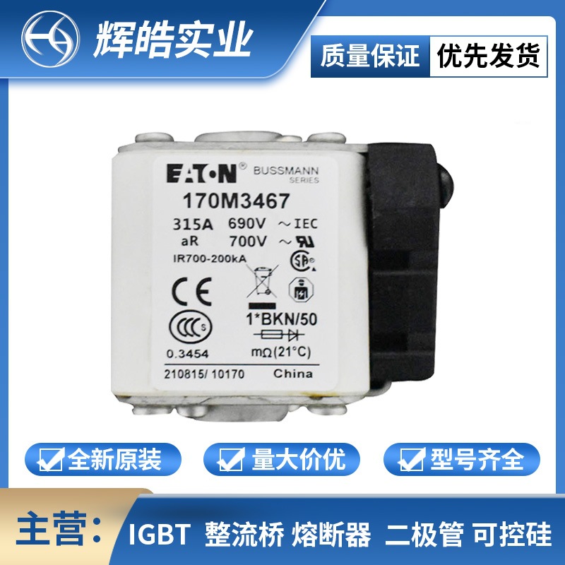 170M3467/170M3469/170M3696低压快速熔断器配件全新原装