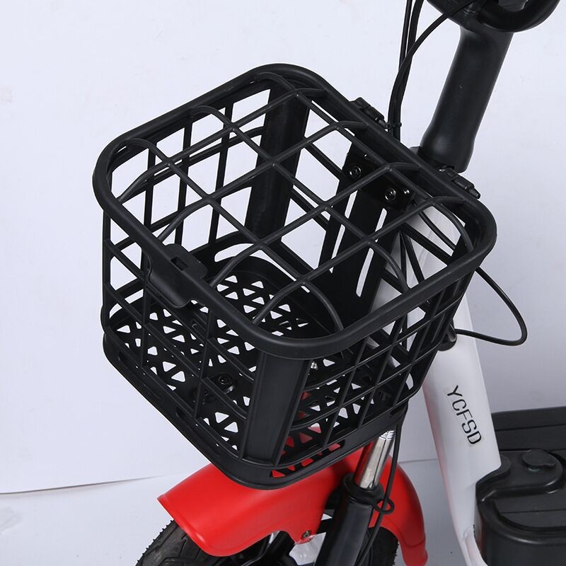 Cesta delantera de bicicleta eléctrica cesta de bicicleta para niños cesta de cabeza de coche plegable batería de coche palillos de coche universales image 4