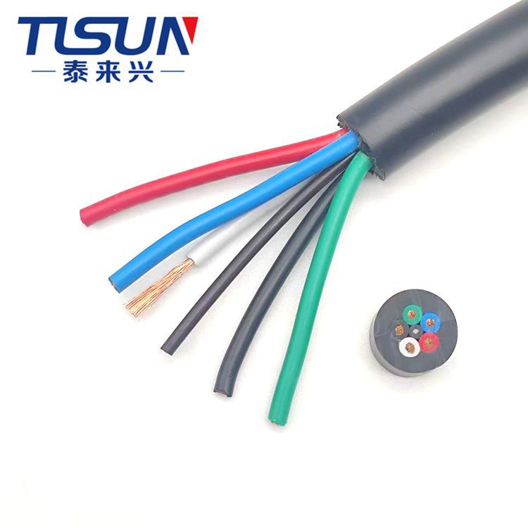 户外专用电源线UL STW 6芯 18AWG 耐潮湿 用于重型机械设备等