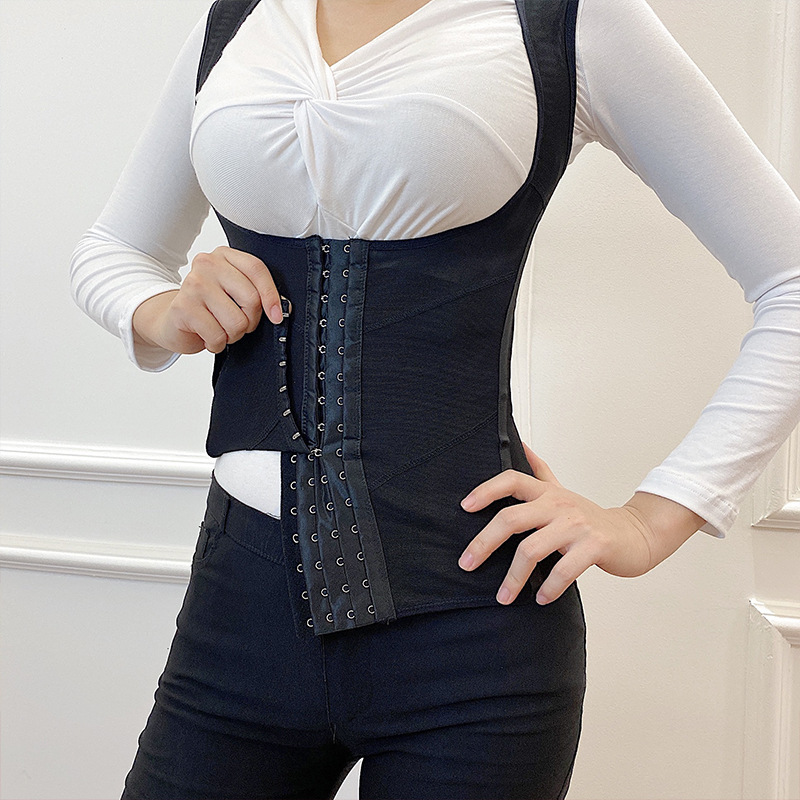 Kaka Same Style Body Shaping Clothes Belly Tight Waist Fat Burning Women's Body Shaping Body Shaping Top for Small Belly Correction of Hunchback