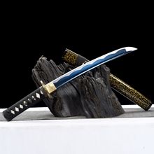 龙泉市刀剑1045钢一体Katana日式指挥刀短刀影视肋差冷兵器未开刃