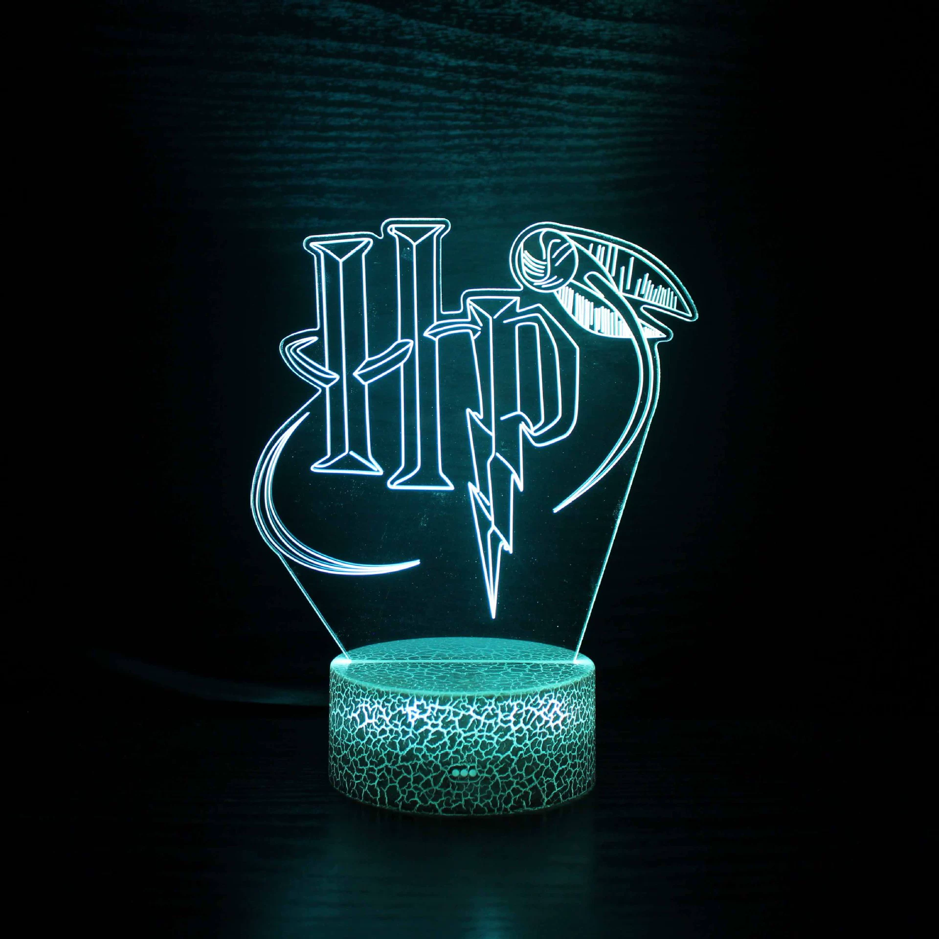 Creative LED night light, touch table lamp, (跨境贸易), 3D, дистанционное управление