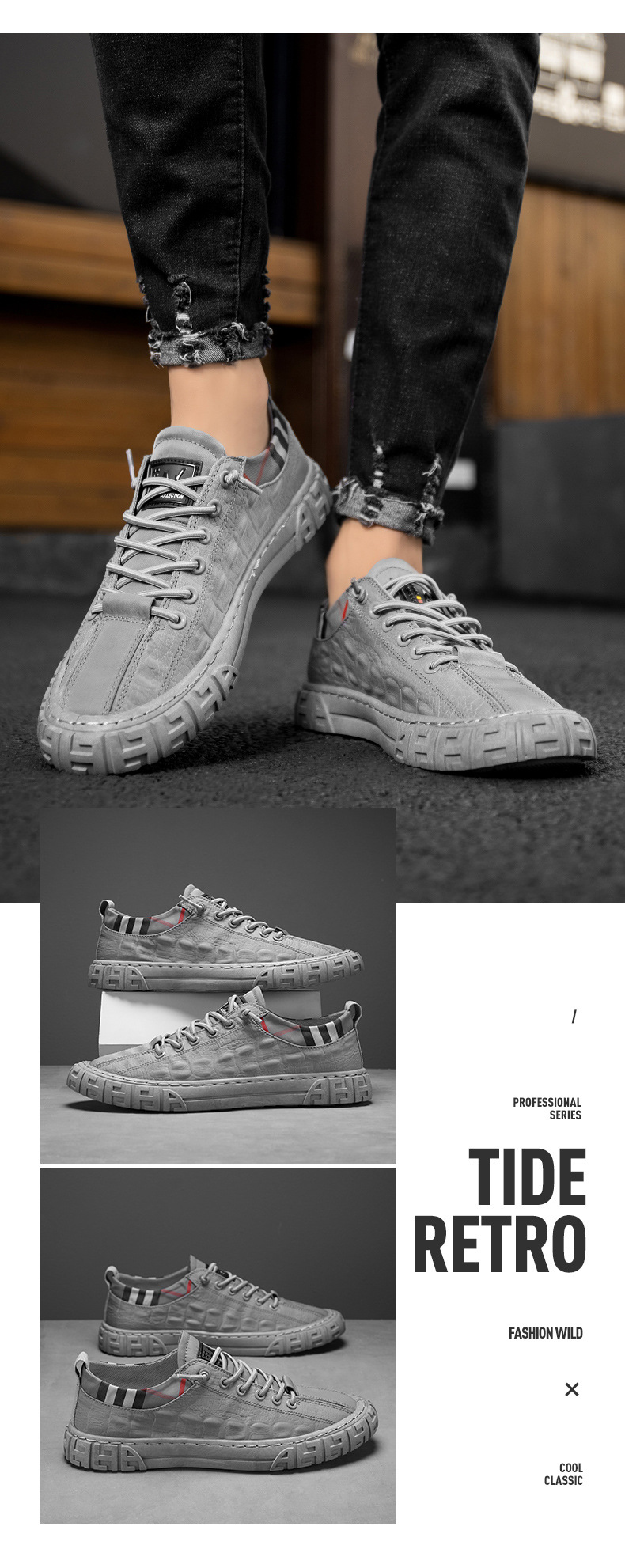 Comfortable and breathable 2023 ice silk spirit men's shoes spring and summer fashion trend board shoes ball canvas crocodile pattern casual shoes_voghion.com