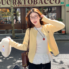外搭开衫2025新款秋季学院风上衣女高级感外套早秋穿搭毛衣