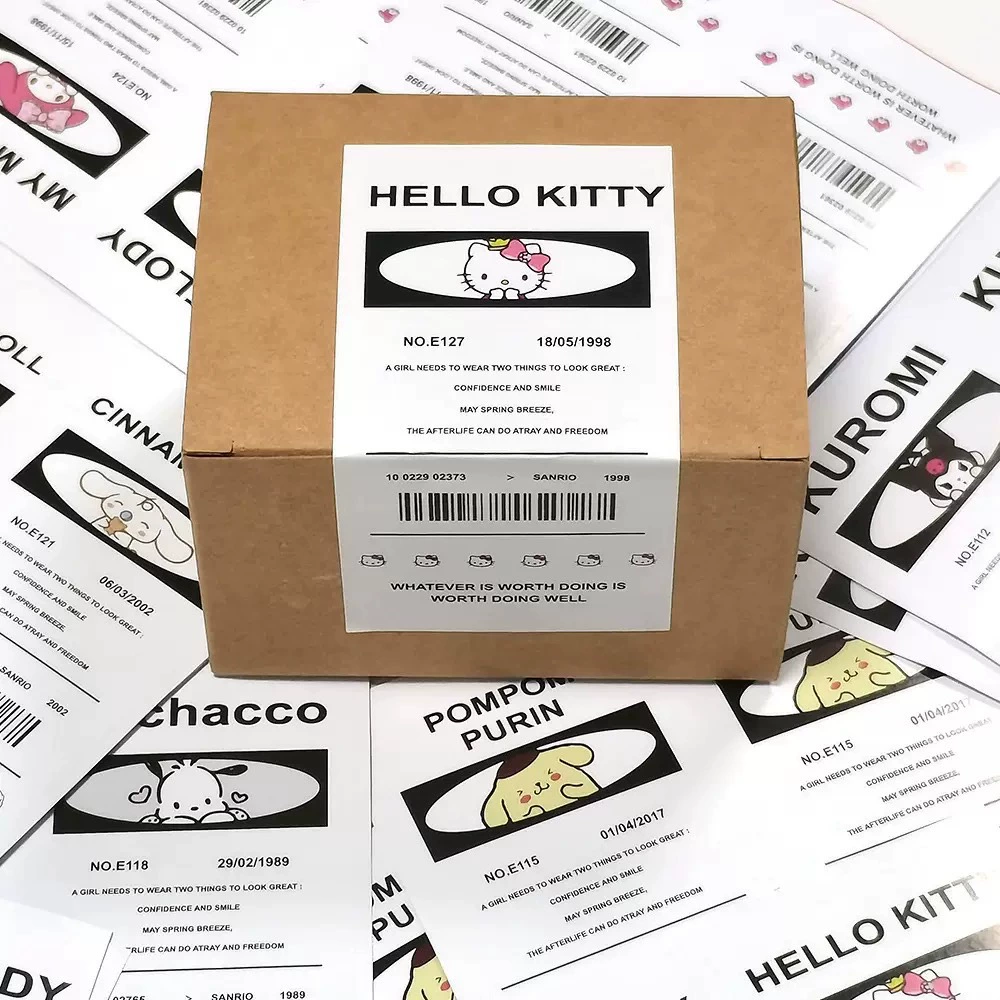 Наклейки-этикетки Seal (Sanrio) Милый мультяшный дизайн в коробке — 1 шт., случайный персонаж