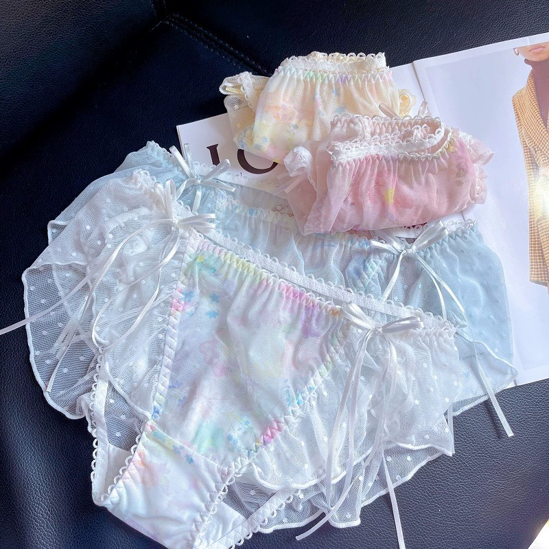 Далянь Кайдун летнее ультратонкое дышащие хлопковые/ lace panties? Wait: panties translate: