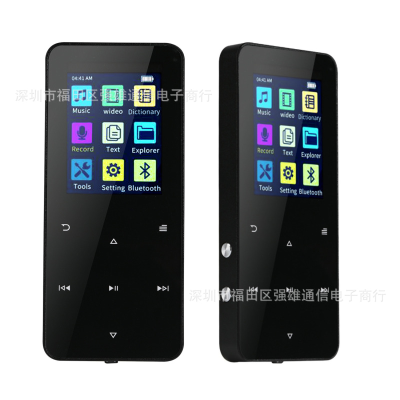 Foreign Trade Metal Bluetooth Mp3 Student Walkman Mp4 Lossless Music Player Touch Screen Recording Plug-In Card