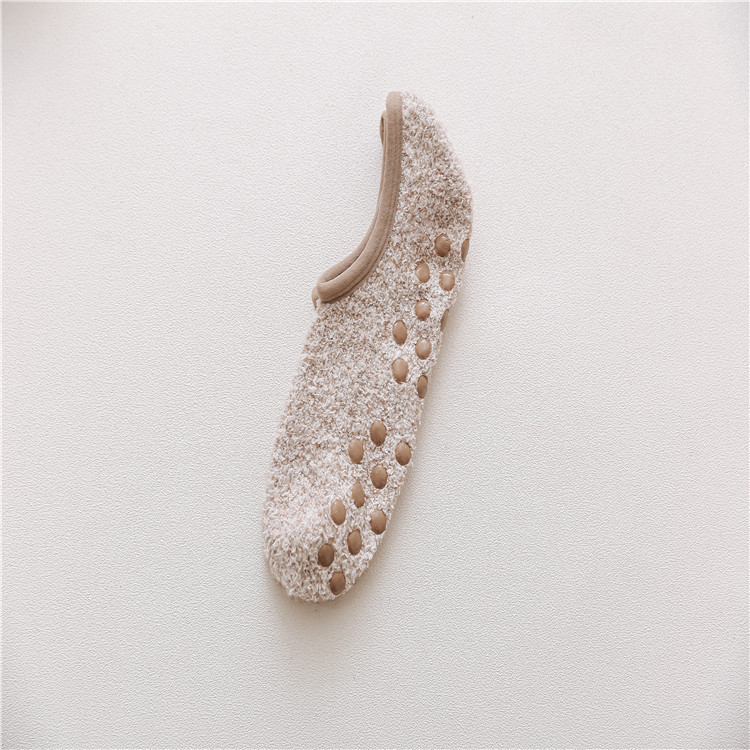 Calcetines Antideslizantes de Piso de Acrílico, Absorbentes de Sudor para Otoño e Invierno