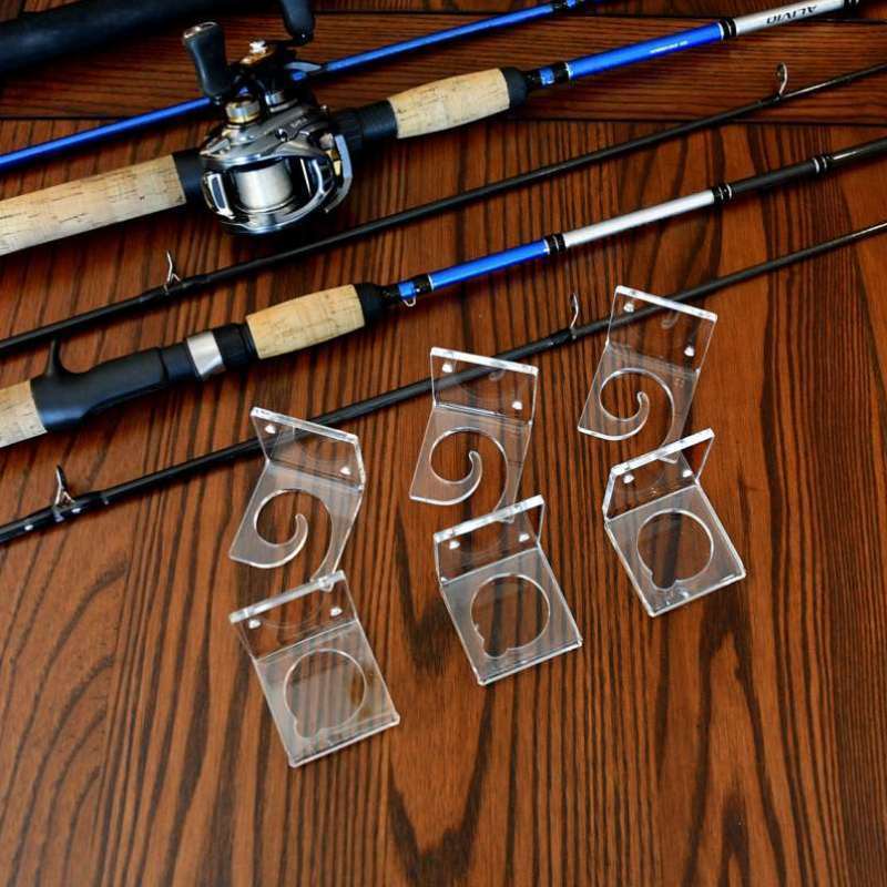 No-Drill Fishing Rod Holder Acrylic Wall-Mounted Storage Display Rack Household Photo Frame Holder No-Drill Fishing Rod Holder Acrylic Wall-Mounted Storage Display Rack Household Photo Frame Holder