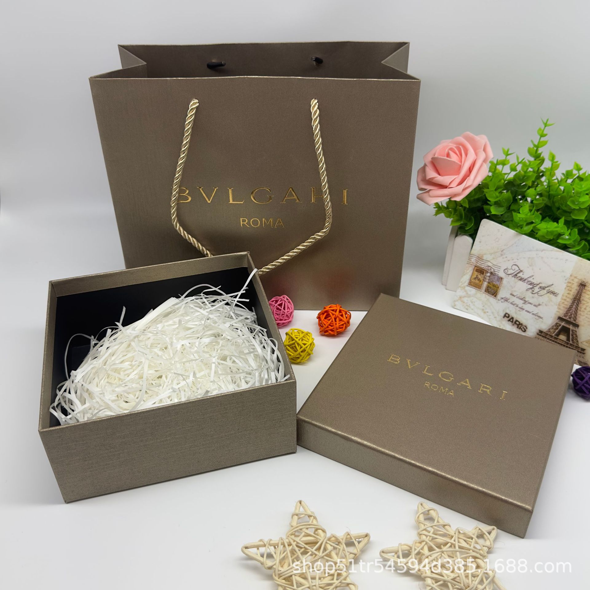 BV宝格香水盒手提袋子空礼品袋 包装 礼盒纸袋