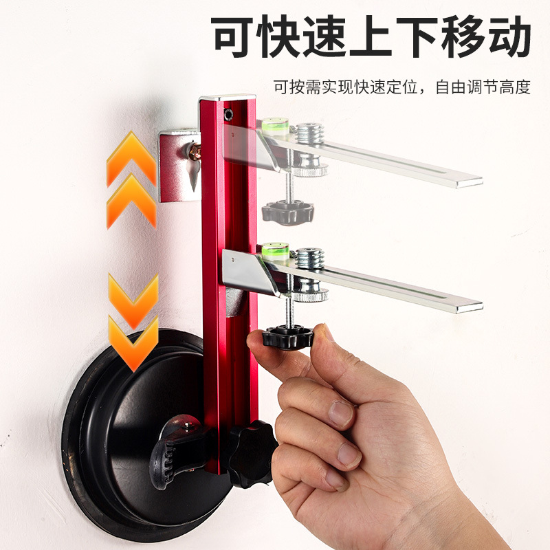 Soporte de pared colgante de nivel magnético fuerte multifuncional de tipo elevador de artefacto de pared superior soporte de pared colgante de nivel de aleación de aluminio