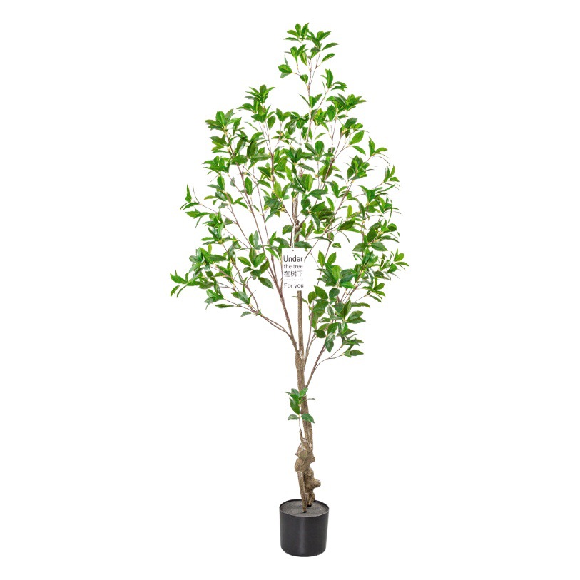 Venta caliente Planta artificial planta verde borracho madera bonsai casa interior Gran piso árbol artificial bonsai Decoración