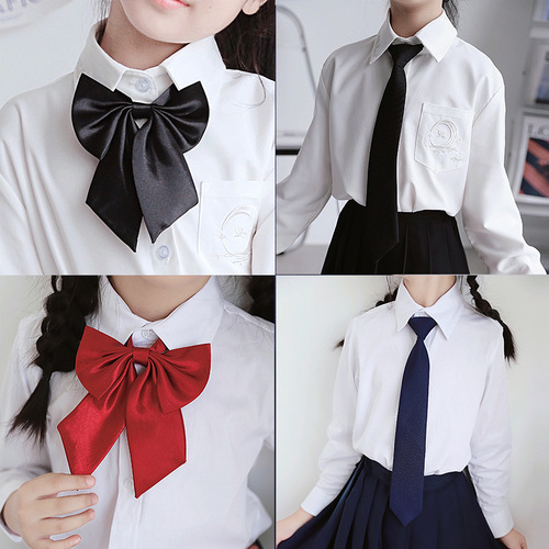 Girls' School Uniform Accessories: Bow Tie, Korean Style Children's School Uniform, No Sewing Class Uniform Accessories, School Dress Bowknot