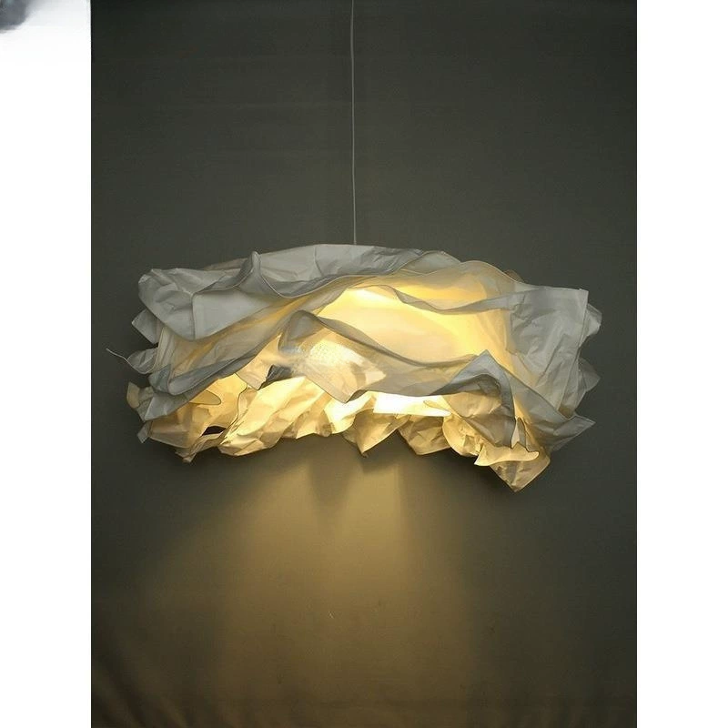 Магазин одежды для проживания в семье, абажур Krulining, креативная гостиная, столовая, спальня, кабинет, бумажная лампа, скандинавская декоративная люстра в виде облака