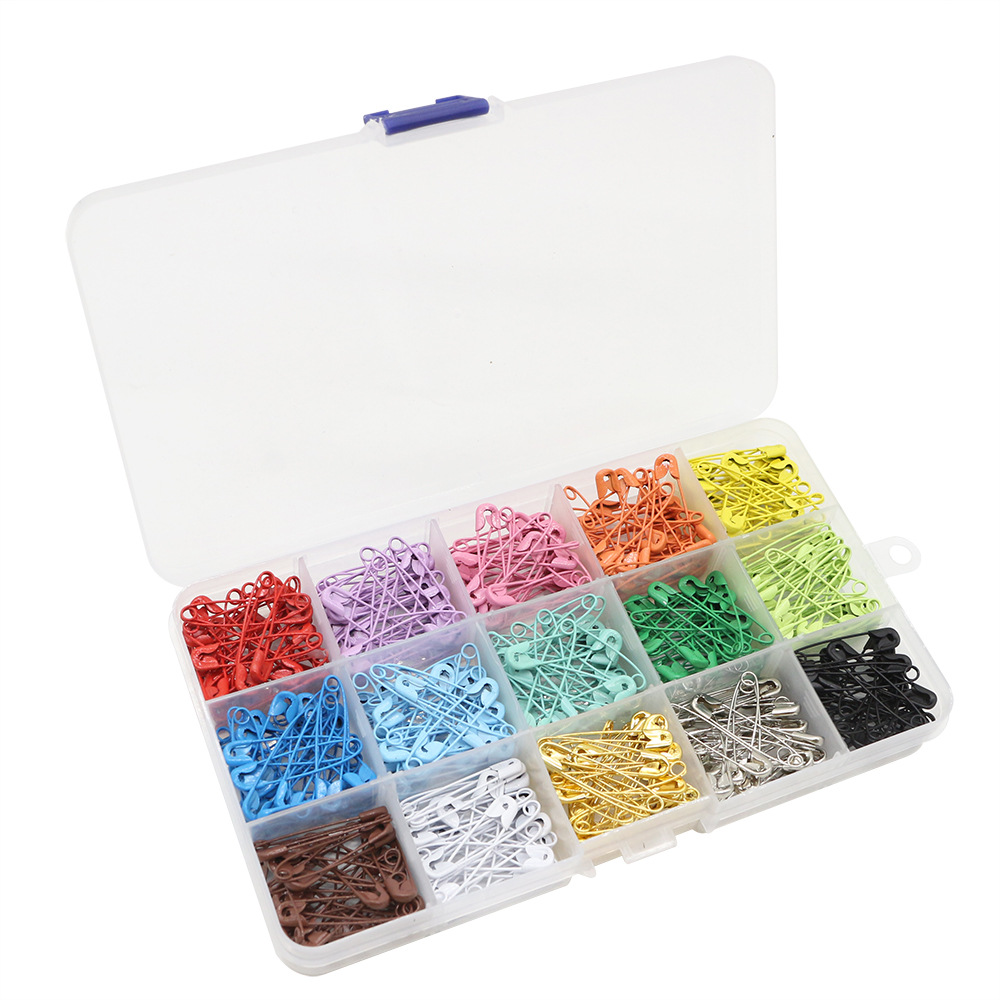 Amazon 300/450 pieces new safety pins candy color household tag buckle pins sewing supplies