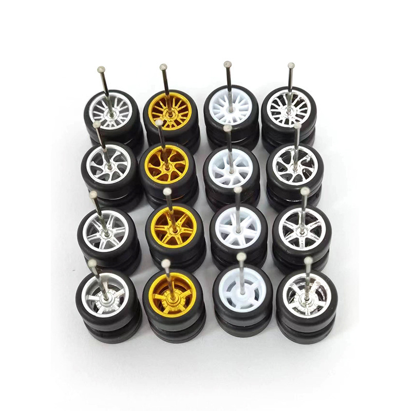 Hot Wheels Matchbox Domica 1/64 de nivel de entrada de aleación de coche modelo de modificación de la rueda de goma del neumático de goma cubo de la rueda