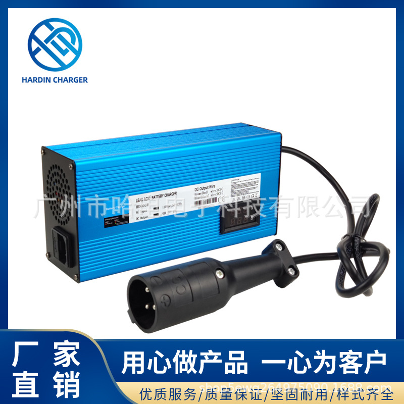 48V10Amp高尔夫球车电池充电器，3针、3角高尔夫球车充电器