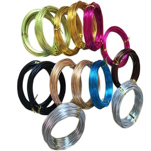 20.1m Rolls of Cross-Border Hot-Selling Colorful Aluminum Wire Handmade DIY Aluminum Wire Aluminum Oxide Wire Crafts Modeling Aluminum Wire