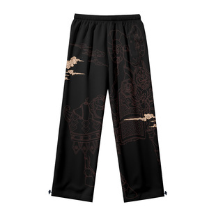 2025 cross-border foreign trade new 3D printing pattern men's casual pants European and American pants sports comfortable leisure beach