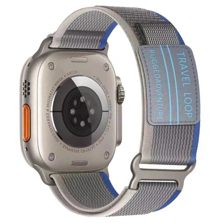 Es adecuado para Apple Watch de doble sección de nylon trenzado correa de hebilla para 38 - 49mm de múltiples tamaños