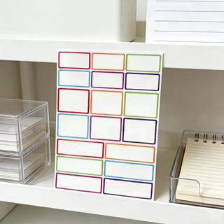 180pcs/pack Colorful self-adhesive waterproof label stickers, self-adhesive removable paper, handwritten name stickers, name tags