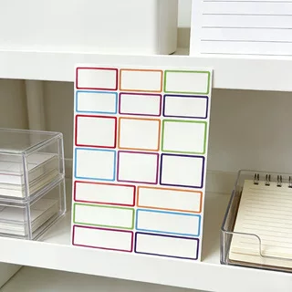 180pcs/pack Colorful self-adhesive waterproof label stickers, self-adhesive removable paper, handwritten name stickers, name tags