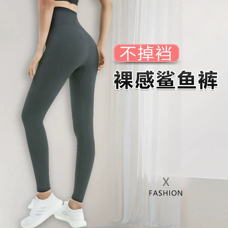 2022 осень-зима йога с высокой талией с тонкими брюками Акула брюки женские носить леггинсы Фитнес бег брюки оптом