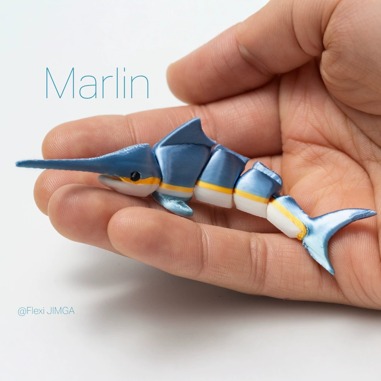 Mini Swordfish Articulated Figurine