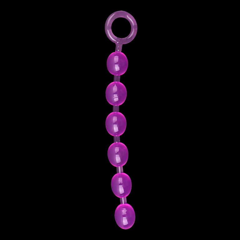 TPE Anal Beads with Graduated Pull Design, Flexible Unisex Anal Trainer Toy — detail image 3