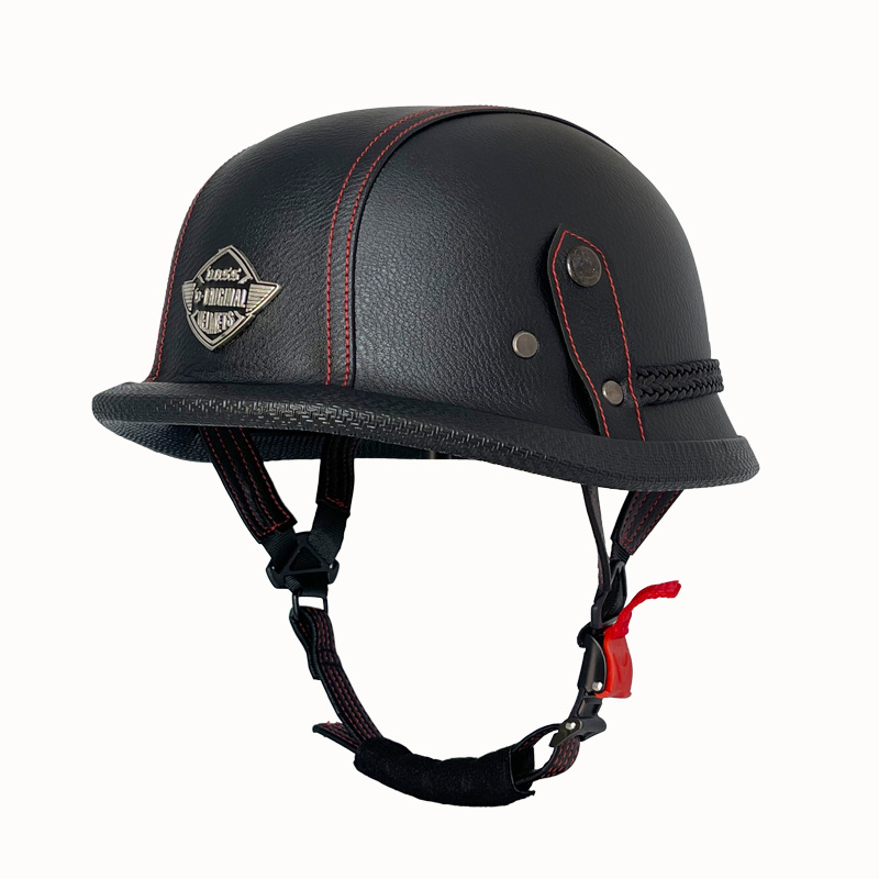 Motosiklet kaskı (dəbilqə) – Taizi German Steel - red-m