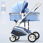 高景观婴儿推车可坐躺轻便折叠一键收车减震新生儿童宝宝推车混批