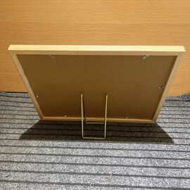 美甲色版金属支架打版作品做款式色卡展示陈列底座相框展示架金色