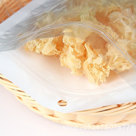 Bolsa de embalaje de plástico bolsa autosellante Película de perlas Yin y Yang bolsa de hueso bolsa de sellado con cremallera bolsa de autosellado transparente 1