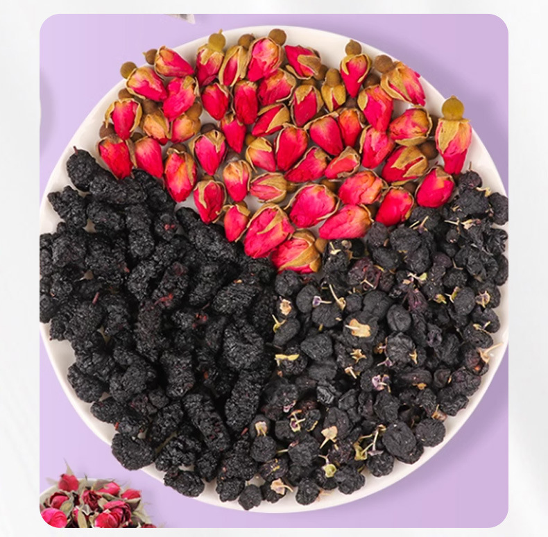 Black Tartary Buckwheat Tea Hei Ku Qiao Cha Roasted Whole Grain Herbal Tea 250g Canister Natural Malty Flavor preparation