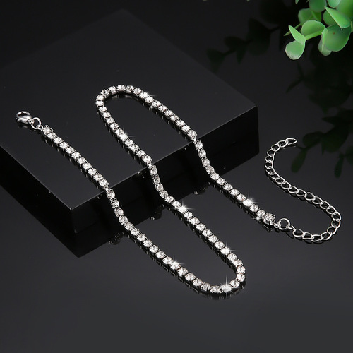European and American minimalist style diamond pendant necklace for women, clavicle necklace choker, best-selling item