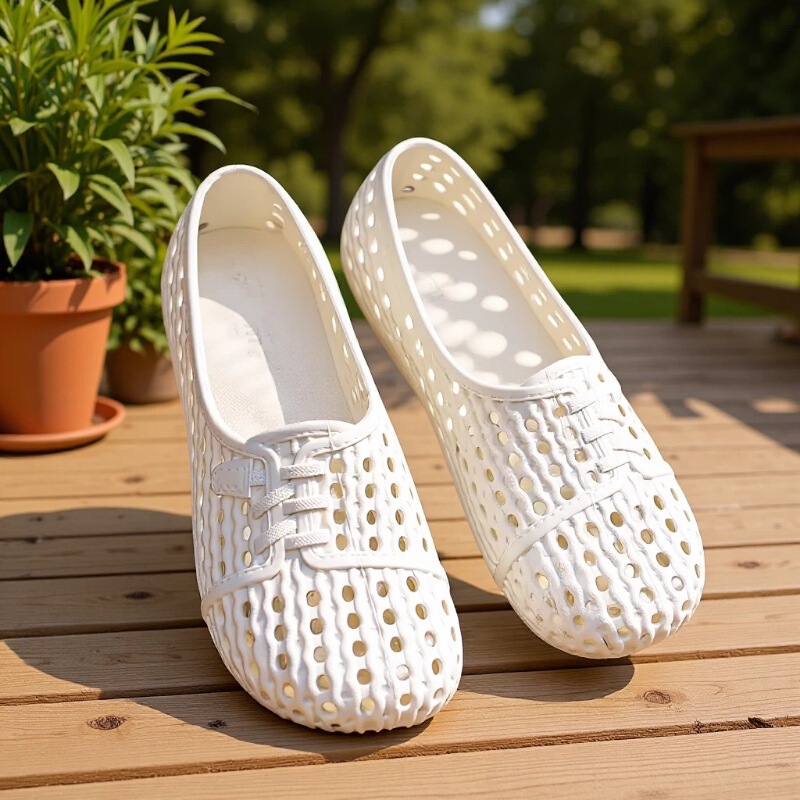 Women's Clogs for Outdoor Wear, Non-Slip, Comfortable, Summer Hollow-Out Breathable Soft-Soled Slip-On Nurse Shoes, Closed-Toe Sandals for Women