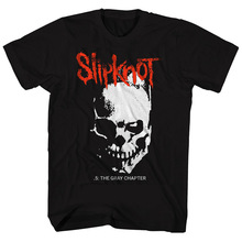 活结乐队Slipknot新金属乐队Skull  Tribal The骷髅头图案男士T恤