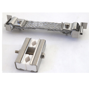 Z-shaped Small Buckle Stainless Steel Card Plate Aluminum Braided with Silicon Molybdenum Rod Supporting Clamp Factory Customization