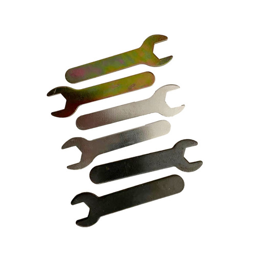 Manufacturer of simple furniture open-end wrench matching bathroom pipe stamping wrench single-head thin slice disposable wrench wholesale