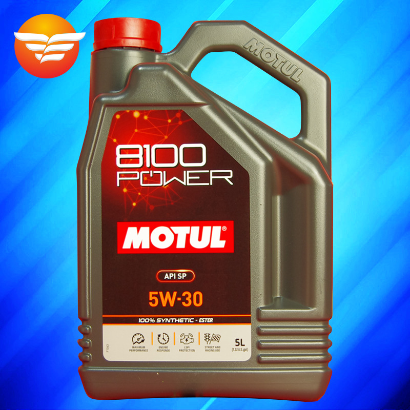 摩特MOTUL 8100 POWER 5W-30 5升 SP认证 法国进口酯类全合成机油